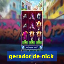 gerador de nick